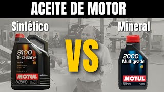 Aceite SINTÉTICO vs MINERAL ¿Cuál es mejor y Por qué [upl. by Aieken]