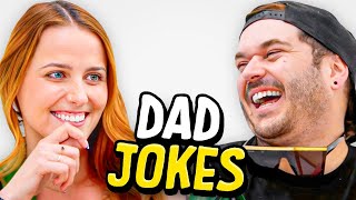 Dad Jokes  Dont laugh Challenge  Matt vs Kat  Raise Your Spirits [upl. by Pennebaker]