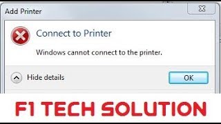 windows cannot to the printer sharing printer By LAN [upl. by Frentz]