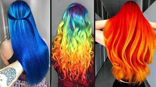 Top 10 Amazing Hair Color Transformation For Long HairRainbow Hairstyle Tutorials Compilations [upl. by Isma460]