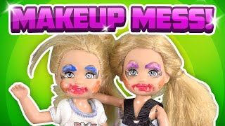 Barbie  Makeup Madness with the Twins  Ep168 [upl. by Rol482]