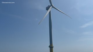 Dominion Energy begin installation of wind turbines off Virginia Beach coast [upl. by Larue693]