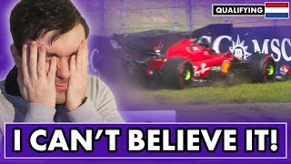 Our reaction to a CRAZY Dutch Grand Prix Qualifying [upl. by Nnylassej289]