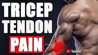 TricepElbow Pain Best Exercises amp Stretches for TricepElbow Pain Relief from PushUps or Benching [upl. by Serafine]