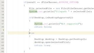 How to Select and Open a File Using Java JFileChooser Simple [upl. by Anabelle]