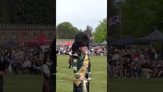 Scotland the Brave by the Massed Bands on the march during 2022 Gordon Castle Highland Games shorts [upl. by Yeldud869]