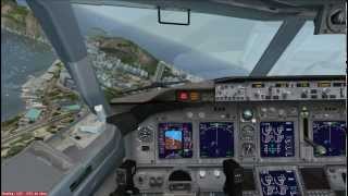 POUSO NO SANTOS DUMONT FSX [upl. by Heymann]