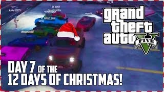 GTA 5 Online  Christmas Gang Day 7 of 12 GTA V [upl. by Lanna879]