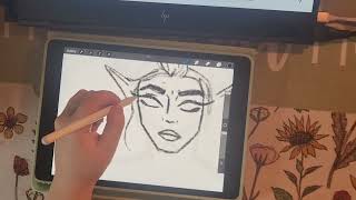 Hello Again  DampD Character Drawing and Rambling ASMR [upl. by Jp353]