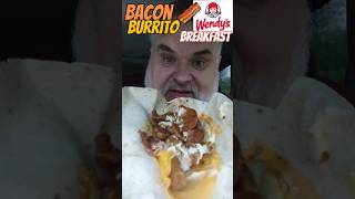 Wendys Bacon Breakfast Burrito Review [upl. by Oenire569]