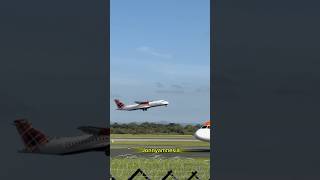 Loganair atr72 takeoff 3924 [upl. by Eugenie]