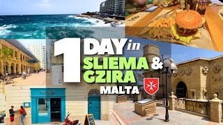 1 DAY in SLIEMA amp GZIRA  Malta  April 2023 [upl. by Dranek]