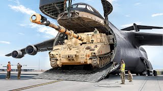 How US Air Force Transports Feared US Heaviest Armored Vehicles by Air [upl. by Gorrian]