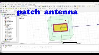 245GHz microstrip line feeding patch antenna with return loss 10db in HFSS [upl. by Elrod]