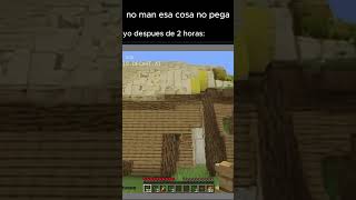 NO man esa cosa no pega minecraft minecrafthumor minecraftideas [upl. by Arikahc]