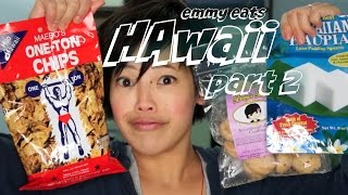 Emmy Eats Hawaii part 2  tasting more Hawaiian treats [upl. by Aeet]