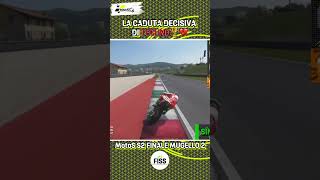 LA CADUTA DECISIVA DI TECHNO🏆💔 MotoS Motorsport Motorcycle racing motogp crash [upl. by Akili]