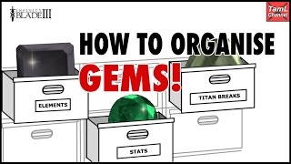 Infinity Blade 3 HOW TO ORGANISE GEMS [upl. by Uol]