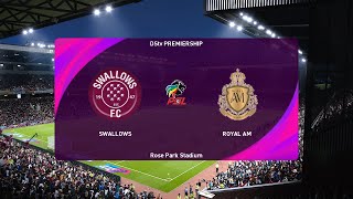 Moroka Swallows vs Royal AM 25052024 DStv Premiership PES 2021 [upl. by Manoop]