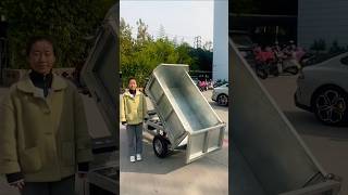 Electric tricycle Self unloading trucks remote control Trolley agricultural tools for multiple [upl. by Boj]