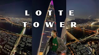 LOTTE TOWER Korea Travel Guide 2024  Experience The TALLEST Tower in Seoul [upl. by Viens]