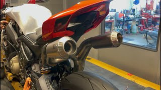 2023 Ducati Panigale V4R Dyno Akrapovic Exhaust [upl. by Charin]