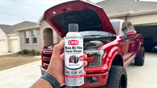 Cleaning F150 Mass Air Flow Sensor and Oil Catch Can Maintenance [upl. by Elacim]