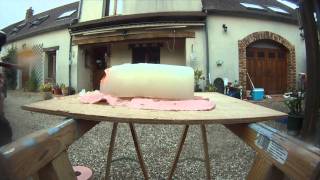 Paintball slow motion dans du gel balistique [upl. by Llewop]