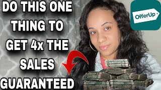 BEST STRATEGIES TO MAKE MORE SALES ON OFFER UP TIPS TRICKS HACKS AND MORE GUARANTEED RESULTS ‼️ [upl. by Nospmis]