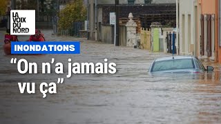 Inondations dans le PasdeCalais  Villages coupés du monde évacuations les habitants témoignent [upl. by Sirotek784]