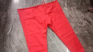 Normal pant cutting and stitching video in Tamil  chudithar bottom video [upl. by Elconin]