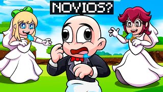 Todas Quieren Ser la NOVIA de BEBE NOOB en Minecraft ❤️😱💍 BEBÉ NOOB en MINECRAFT [upl. by Rutherfurd]