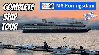 HALs KONINGSDAM SHIP TOUR Timelapsed  cruise hollandamerica cruisevlog [upl. by Haag714]