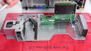 Lenovo ThinkSystem SR860 installing a 4U PCIe riser card [upl. by Eahc]