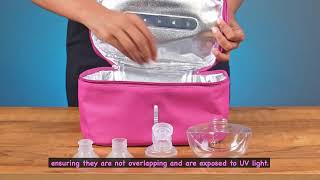 How To Use Bump2cradle PortaPure UV Steriliser bag uvsterilizer shorts baby newbornessentials [upl. by Hasile]