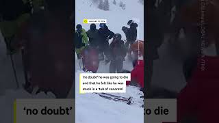 Dramatic Rescue of Trapped Skier in Avalanche at Californias Palisades Tahoe Ski Resort [upl. by Gonzalo]