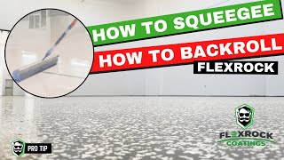 How to squeegee and backroll FlexRock Coatings [upl. by Pussej]