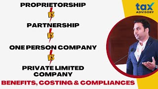 How to start a Startup Sole Proprietorship vs LLP vs Private Ltd vs OPC  Startup Varsity 1 [upl. by Dwight]