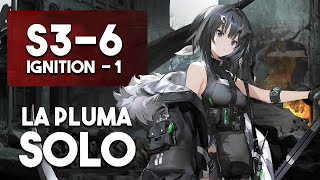 Arknights La Pluma Solo on S36 [upl. by Ydnagrub79]