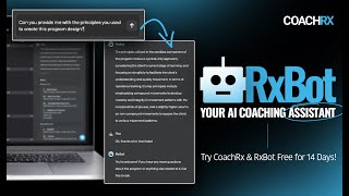 The Future of Coaching CoachRx RxBot Demo [upl. by Chobot]