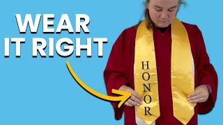 Wear your Graduation Stole Correct Guide for Beginners [upl. by Derwon]