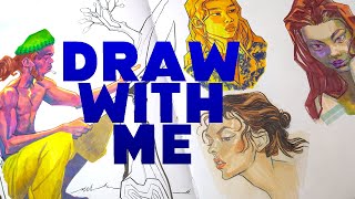 DRAW WITH ME  Sketchbook Session [upl. by Ayin831]