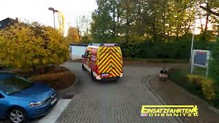 Alarmierung Sirenenalarm POV Feuerwehr Eschefeld Frohburg und Prießnitz GoPro Aufnahme Einsatzfahrt [upl. by Slade]