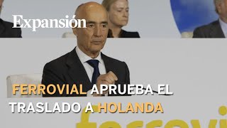 Vea la intervención completa de Rafael del Pino sobre la reorganización societaria de Ferrovial [upl. by Maclean]