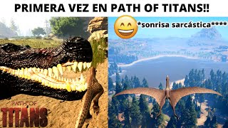 EL JUEGO DONDE NO PUEDES BEBER AGUA XD  PATH OF TITANS [upl. by Nnauol]