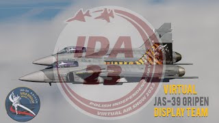 Virtual JAS39 Gripen Display TeamIDA23DUO Display [upl. by Runkle343]