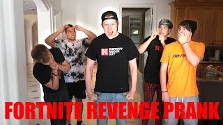 FORTNITE RAGE REVENGE PRANK ON MY ROOMMATES [upl. by Oibirot509]