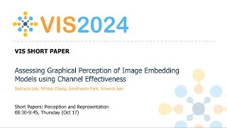 Assessing Graphical Perception of Image Embedding Models using Channel Effectiveness  Fast Forward [upl. by Hayn]