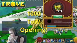 Trove Opening Ganda  Fortras Live 1000 Troves of Wonder Opening [upl. by Nohtanoj]