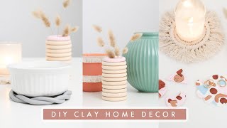 Easy DIY Polymer Clay Projects  Oven Bake Clay Decor [upl. by Ainadi]